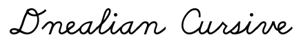 Dnealian Cursive