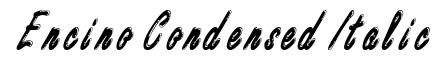 Encino Condensed Italic