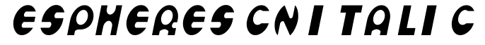 Espheres Cn Italic