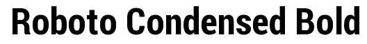 Roboto Condensed Bold