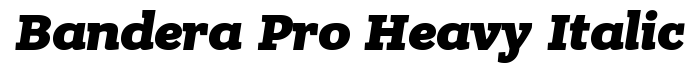 Bandera Pro Heavy Italic