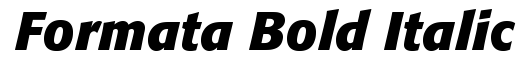 Formata Bold Italic