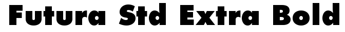 Futura Std Extra Bold