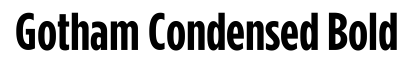 Gotham Condensed Bold
