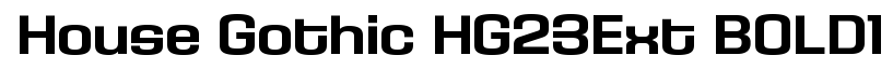 House Gothic HG23Ext BOLD1
