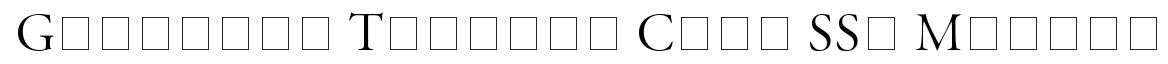 Garamond Titling Caps SSi Medium