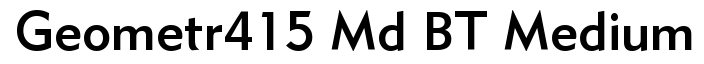 Geometr415 Md BT Medium