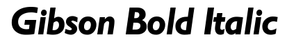 Gibson-Bold Italic
