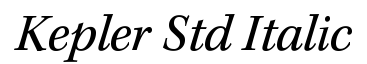 Kepler Std Italic