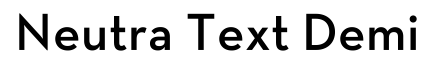 Neutra Text Light Demi