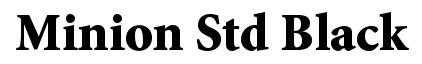 Minion Std Black