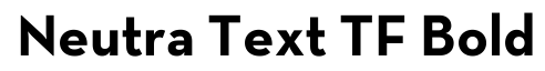 Neutra Text TF Bold