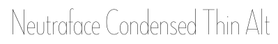 Neutraface Condensed Thin Alt