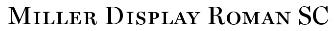 Miller Display-Roman SC