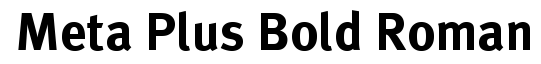 Meta Plus Bold-