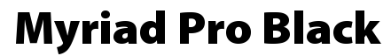 Myriad Pro Black