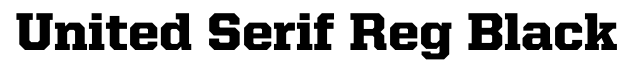 United Serif Reg Black