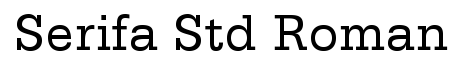Serifa Std 55 Roman