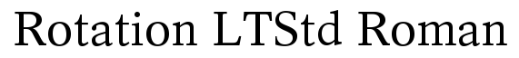 Rotation LT Std Roman