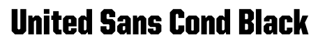 United Sans Cond Black