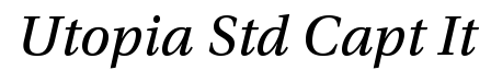 Utopia Std Caption Italic