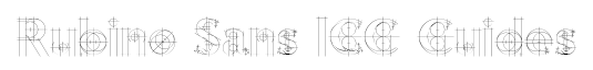 Rubino Sans ICG-Guides