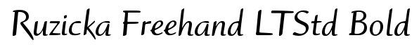 Ruzicka Freehand LT Std Bold
