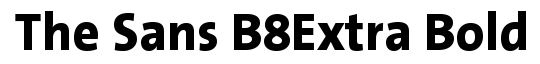 The Sans B8 Extra Bold
