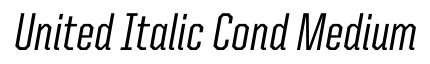 United Italic Cond Medium