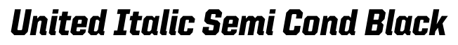 United Italic Semi Cond Black