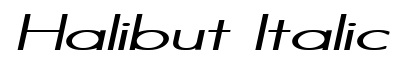 Halibut Italic