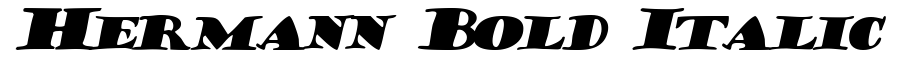 Hermann Bold Italic