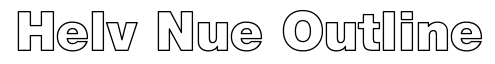 Helvetica Neue Outline