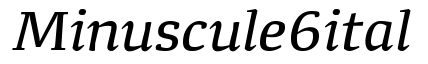 Minuscule 6 Italic