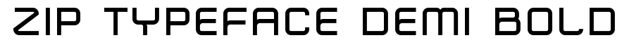 Zip Typeface Demi Bold