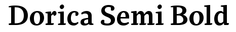 Dorica Semi Bold