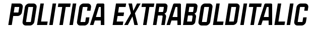 Politica Extra Bold Italic