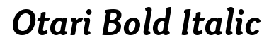 Otari Bold Italic