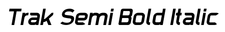 Trak Semi Bold Italic