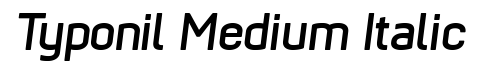 Typonil Medium Italic