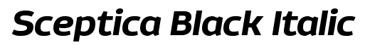 Sceptica Black Italic