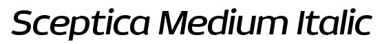 Sceptica Medium Italic