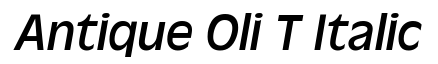 Antique Oli T Italic