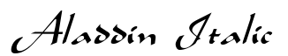 Aladdin Italic