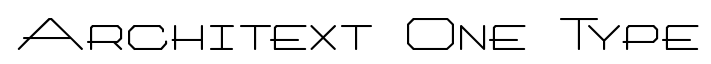 Architext One Type