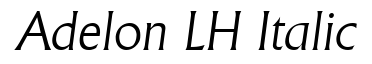 Adelon LH Italic