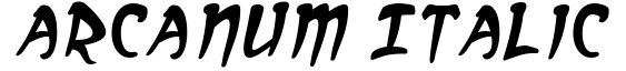 Arcanum Italic