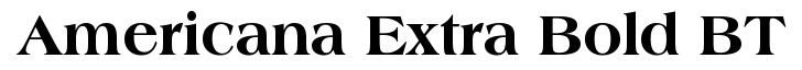 Americana Extra Bold BT