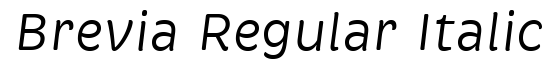 Brevia-Regular Italic