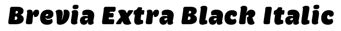 Brevia-Extra Black Italic